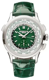 Patek Philippe World Time Chronograph 5930P-001 39.5mm Platinum Green