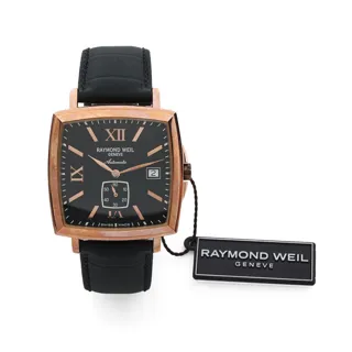 Raymond Weil Tradition 2836 Stainless steel and Rose gold-plated Black