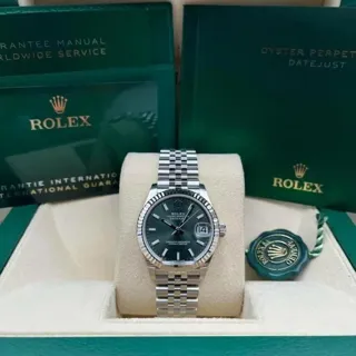 Rolex Datejust 31 278274-0018 White gold and Stainless steel Green