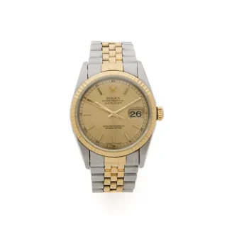 Rolex Datejust 36 16233 Stainless steel and 18k yellow gold Champagne