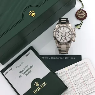 Rolex Daytona 116509 White gold Silver