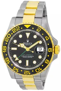 Rolex GMT-Master II 116713 Yellow gold and Stainless steel Black