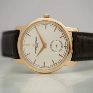 Vacheron Constantin Traditionnelle 82172/000R-9382 38mm Rose gold Silver