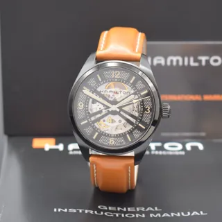 Hamilton Khaki Field Skeleton H725850 42mm Stainless steel and PVD Skeletonized