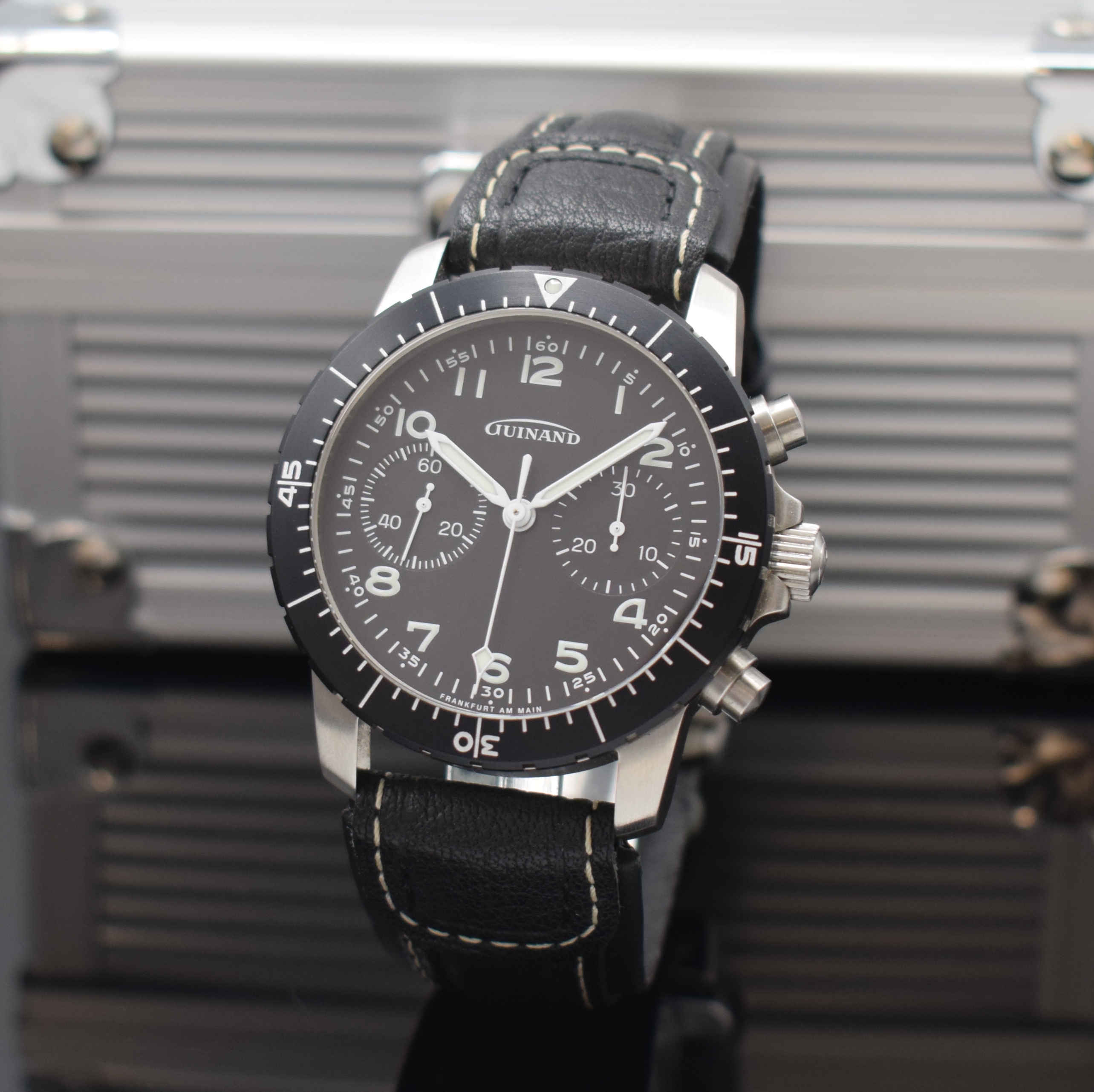 Guinand Stainless steel Black 2000 Germany | Clocks part 2 | Lot