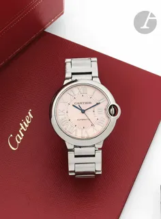 Cartier Ballon Bleu 3284 Stainless steel Pink