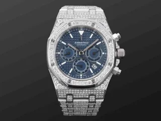 Audemars Piguet Royal Oak 18k white gold Blue