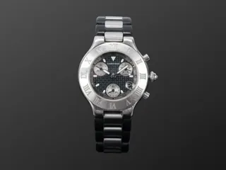 Cartier 21 Chronoscaph 2424 Stainless steel Gray