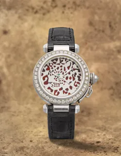 Cartier Pasha 2528 18k white gold