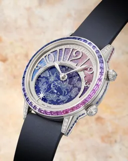 Jaeger-LeCoultre Rendez-Vous 348.3.580/342.3.33.S 37mm 18k white gold Blue and Purple