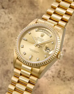 Rolex Day-Date 36 18038 Yellow gold Champagne