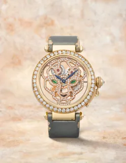 Cartier Pasha 3438 18k rose gold Skeletonized