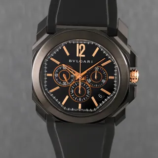 Bulgari Octo Velocissimo BGO 41 S CH Stainless steel and PVD Black