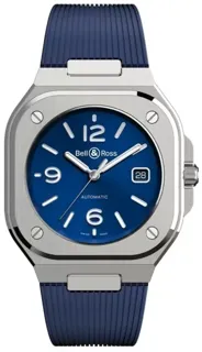 Bell & Ross Instruments BR05A-BLU-ST/SRB Stainless steel Blue