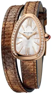 Bulgari Serpenti 102727 27mm Or rose White