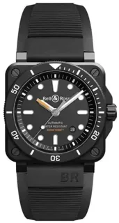 Bell & Ross Instruments BR0392-D-BL-CE/SRB Ceramic Black