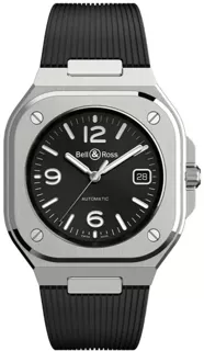 Bell & Ross Instruments BR05A-BL-ST/SRB Stainless steel Black