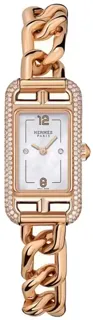 Hermès Nantucket 049572WW00 Rose gold White