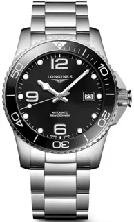 Longines HydroConquest L3.781.4.56.6 41mm Stainless steel Black