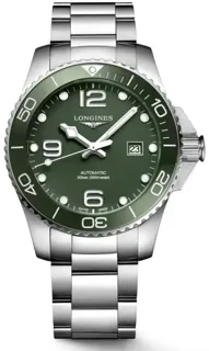 Longines HydroConquest L3.782.4.06.6 43mm Stainless steel Green