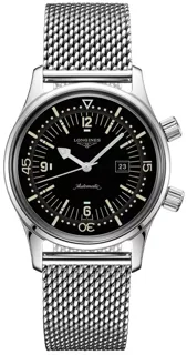 Longines Heritage L3.374.4.50.6 Stainless steel Black