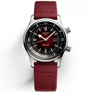 Longines Heritage L3.374.4.40.2 Stainless steel Burgundy