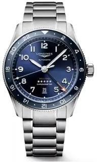 Longines Spirit L3.812.4.93.6 42mm Stainless steel Blue