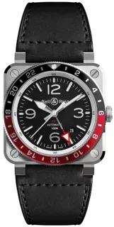 Bell & Ross BR 03 BR0393-BL-ST/SCA Stainless steel Black