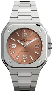 Bell & Ross Urban BR05A-BR-ST/SST 40mm Stainless steel marron clair soleillu00e9