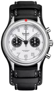 Hanhart 417 ES Flyback Panda H721.201-7010 Stainless steel Black and White