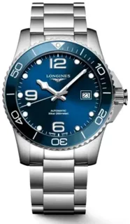 Longines HydroConquest L3.781.4.96.6 41mm Stainless steel Blue