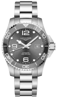 Longines HydroConquest L3.782.4.76.6 43mm Stainless steel Gray