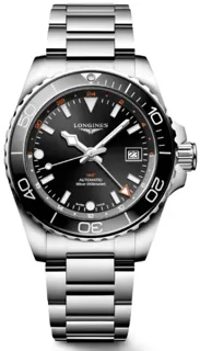 Longines HydroConquest L37904566 41mm Stainless steel Black