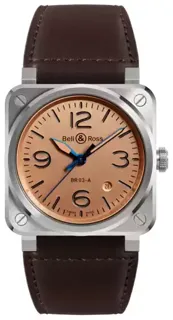 Bell & Ross Instruments BR03A-GB-ST/SCA Stainless steel Salmon