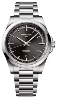 Longines Conquest L38304526 41mm Stainless steel Black