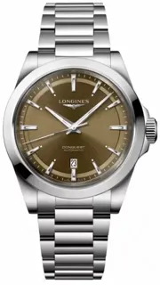 Longines Conquest L38304626 41mm Stainless steel Brown