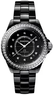 Chanel J12 H6526 Ceramic and Stainless steel Black