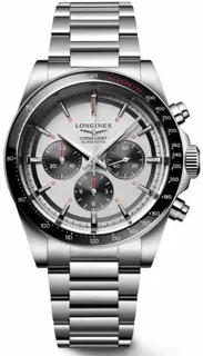 Longines Conquest L38354726 42mm Stainless steel Black and Silver