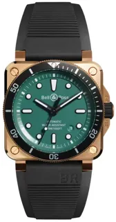 Bell & Ross BR 03-92 Diver BR0392-D-LT-BR/SRB 42mm bronze CuSn8 Green