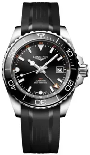 Longines HydroConquest L3.890.4.56.9 41mm Stainless steel Black