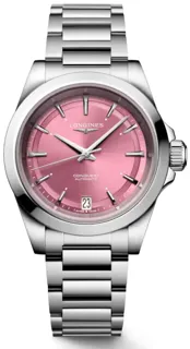 Longines Conquest L3.430.4.99.6 34mm Stainless steel Pink