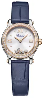 Chopard Happy Sport 278620-6002 25mm 18 Carat Rose Gold$Stainless Steel Silver