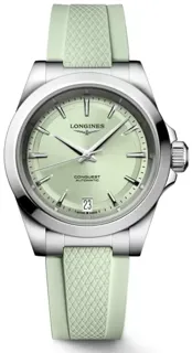 Longines Conquest L3.430.4.02.9 34mm Stainless steel sunray green