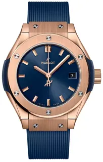 Hublot Classic 591.OX.7180.RX 29mm Yellow gold Blue