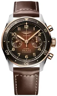 Longines Spirit L3.821.5.59.2 42mm steel$18 carat rose gold Brown