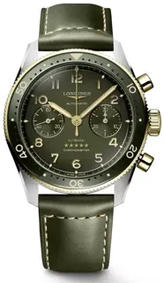 Longines Spirit L3.821.5.53.2 42mm Steel$18 carat yellow gold Green