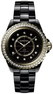 Chanel J12 H9837 Yellow gold Black