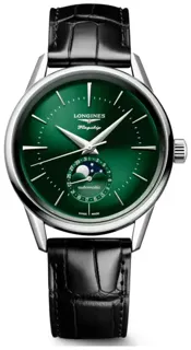 Longines Flagship l48154022 38.5mm Stainless steel Green