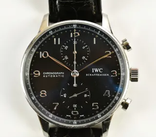 IWC Portuguese Stainless steel Black