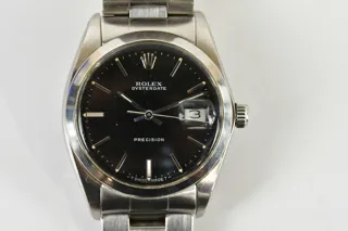 Rolex Oysterdate Precision 34mm Stainless steel Black